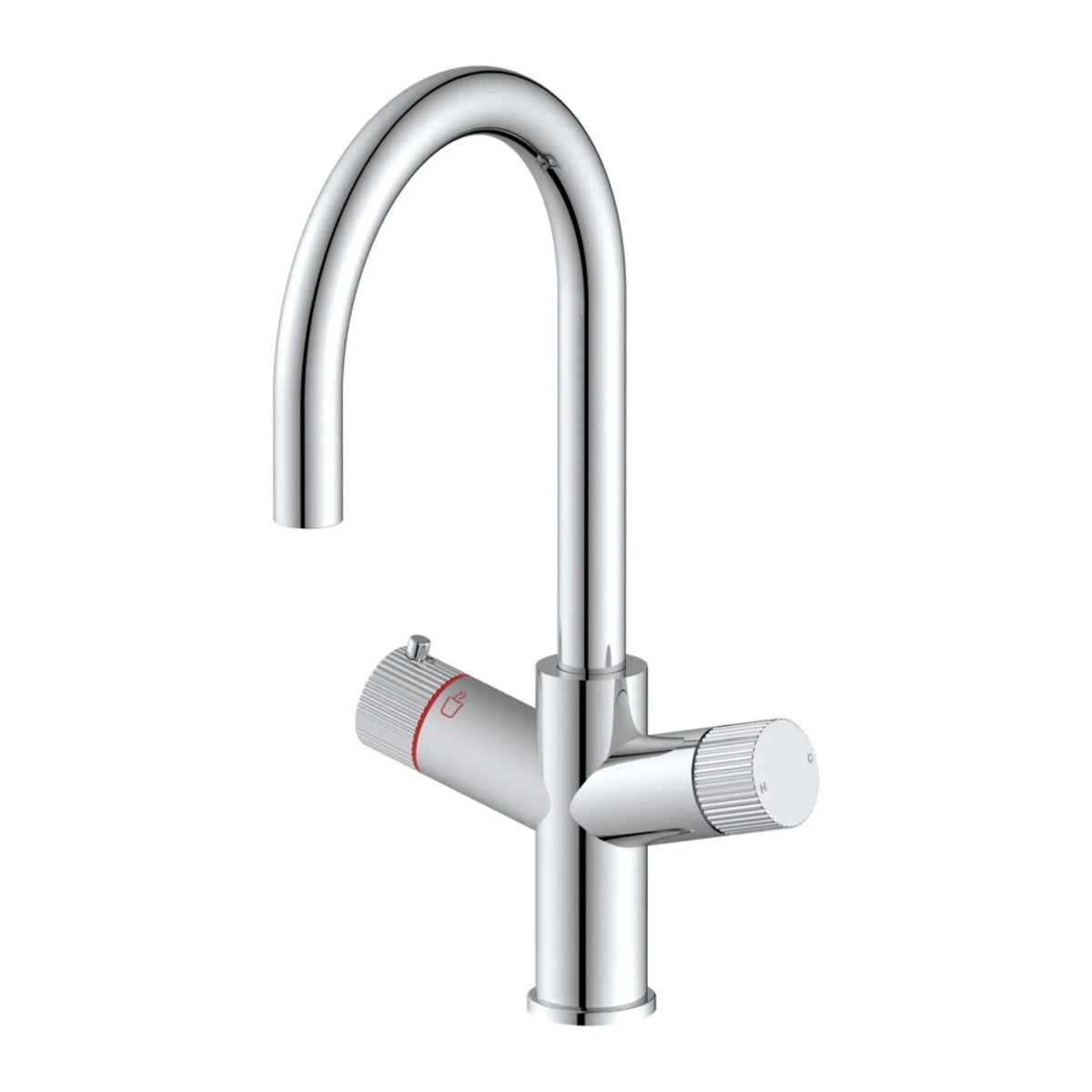LavaTap 3-in-1 boiling water tap, swan neck chrome: main image