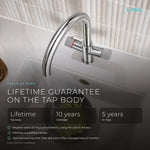 LavaTap chrome 3-in-1 swan neck boiling water tap: guarantee