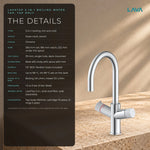 LavaTap chrome 3-in-1 swan neck boiling water tap: specifications