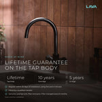 LavaTap black 3-in-1 swan neck boiling water tap: guarantee