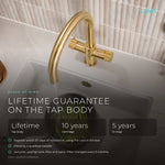 LavaTap brushed brass 3-in-1 swan neck boiling water tap: guarantee