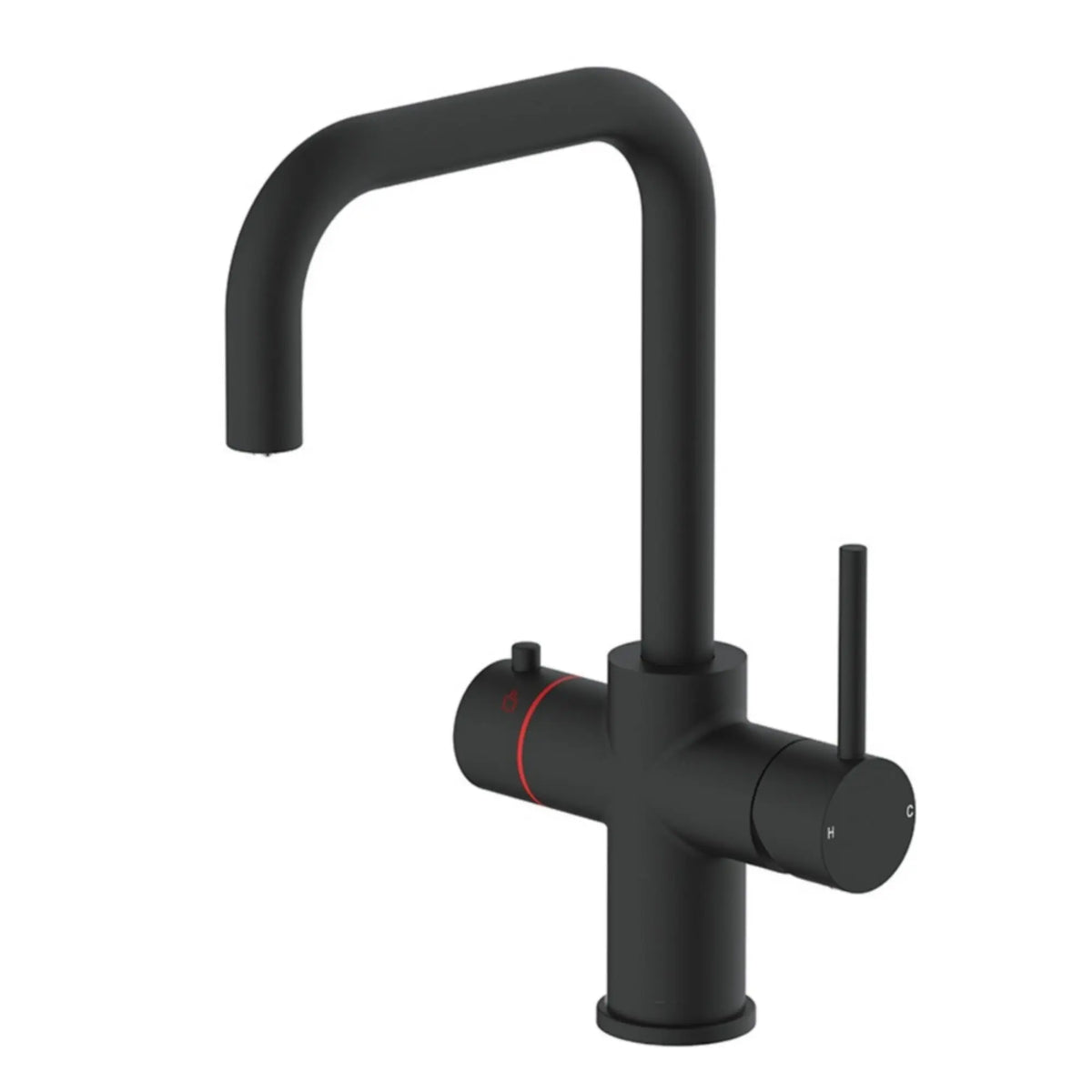 LavaTap 3-in-1 boiling water tap, D-neck black: main image
