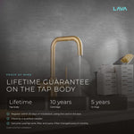 LavaTap brushed brass 3-in-1 D neck boiling water tap: guarantee