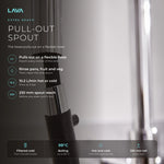 LavaTap chrome 4-in-1 pull-out boiling water tap: pull-out spray hose