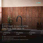 LavaTap black 4-in-1 pull-out boiling water tap: guarantee