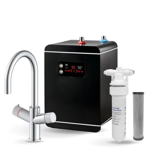 LavaTap Chrome 3-in-1 Swan Neck Boiling Water Tap Kit