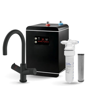 LavaTap Black 3-in-1 Swan Neck Boiling Water Tap Kit