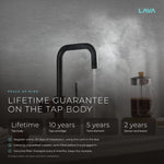 LavaTap black 3-in-1 D neck boiling water tap kit with tank and filter: guarantee