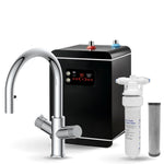 LavaTap chrome 4-in-1 pull-out boiling water tap kit with tank and filter: tap, 2.4 L tank and filter