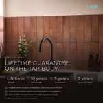 LavaTap black 4-in-1 pull-out boiling water tap kit with tank and filter: guarantee