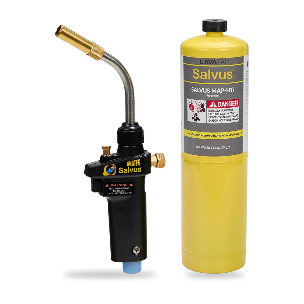 LavaTap Salvus turbo blow torch with 1 x 400g MAPP gas cylinder