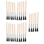 LavaTap Flux Brush – Wooden Handle Brushes with Steel Grip X 25 Todays Tools