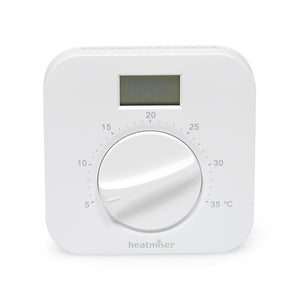 Heatmiser DS1-L v2 Manual Dial Room Thermostat with Display