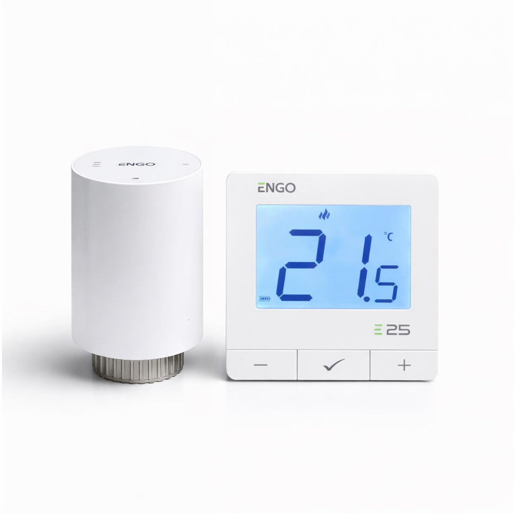 ENGO E25 Smart Thermostat Kit Zigbee Radiator Control White ENGO