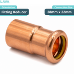 LavaPlumb Copper Pressfit Fitting Reducer - 28mm x 22mm LavaPlumb