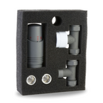 LavaTherm TRV Anthracite Thermostatic Radiator Valve - Straight LavaTherm - Close Up Detail