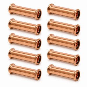 LavaPlumb 15mm Copper Press Fit Slip Coupler 10 Pack – M-Profile WRAS