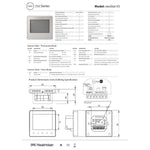 Heatmiser NeoStat V3 Programmable Wired Thermostat  (Platinum Silver) Heatmiser - Packaging