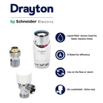 NO - Drayton TRV4 Classic Angled Thermostatic Radiator Valve TRV Drayton