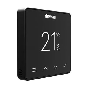 ProWarm IQ S Black WiFi Smart Programmable Thermostat - Black Trim