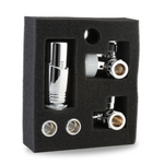 LavaTherm TRV Chrome Thermostatic Radiator Valve - Corner LavaTherm - Close Up Detail