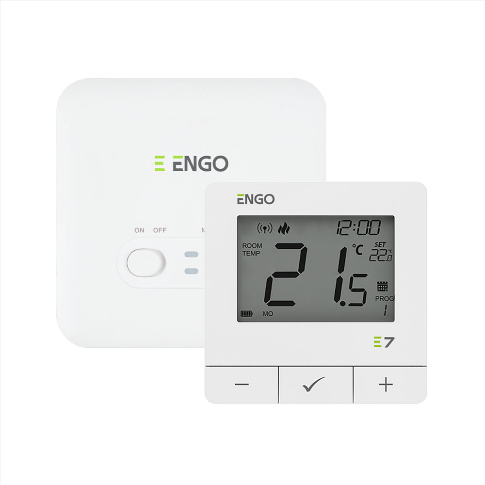 ENGO E7-RFW Wireless Thermostat - White