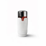 LavaTherm White and Chrome Thermostatic Radiator Valve TRV Head M30 x 1.5 - 2 Pack LavaTherm - Side Profile