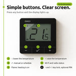 OPENBOX - ENGO Wireless Programmable Smart Thermostat - Black - E20i-B ENGO