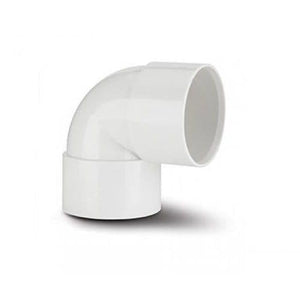 32mm Solvent Weld Waste 90 Degree Elbow - White