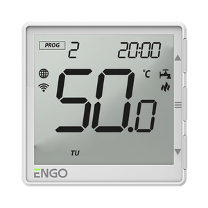 ENGO EHW-W Hot Water Timer Programmable Immersion Heater Controller - White