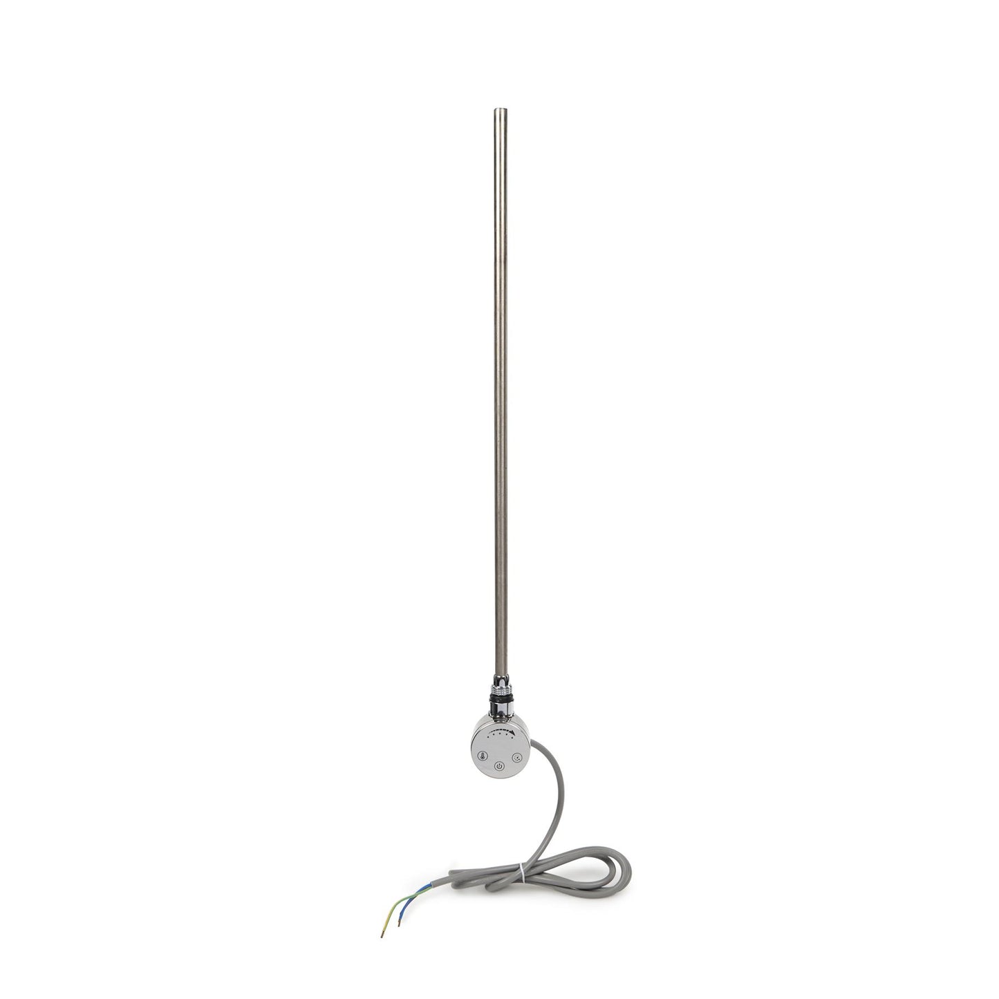 Dual Fuel Kit Thermostatic 600W Towel Rail Heating Element - Chrome Lava Wholesale - Technical View