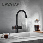 LavaTap Black 3-in-1 Swan Neck Boiling Water Tap Kit