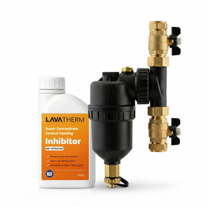 LavaTherm Boiler Care Pack 22mm Magnetic Filter & 500ml Central Heating Inhibitor (Part L Compliant)