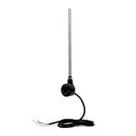Dual Fuel Kit Thermostatic 300W Towel Rail Heating Element - Black Lava Wholesale - Technical View