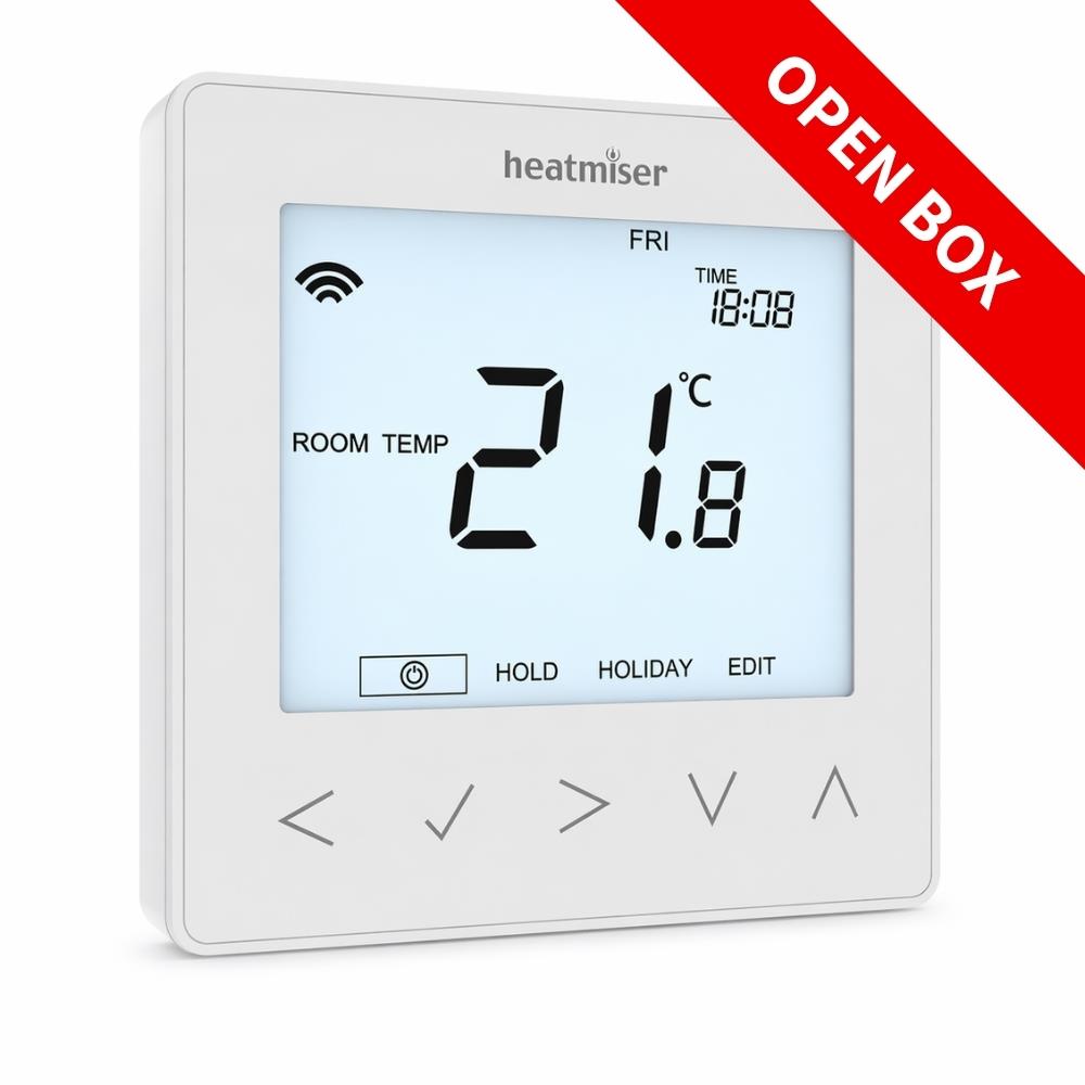 Heatmiser NeoStat WIFI Thermostat - Glacier White Heatmiser