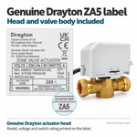 Drayton 27100 2-port motorised zone valve, 22mm, complete with valve body and actuator – view 9
