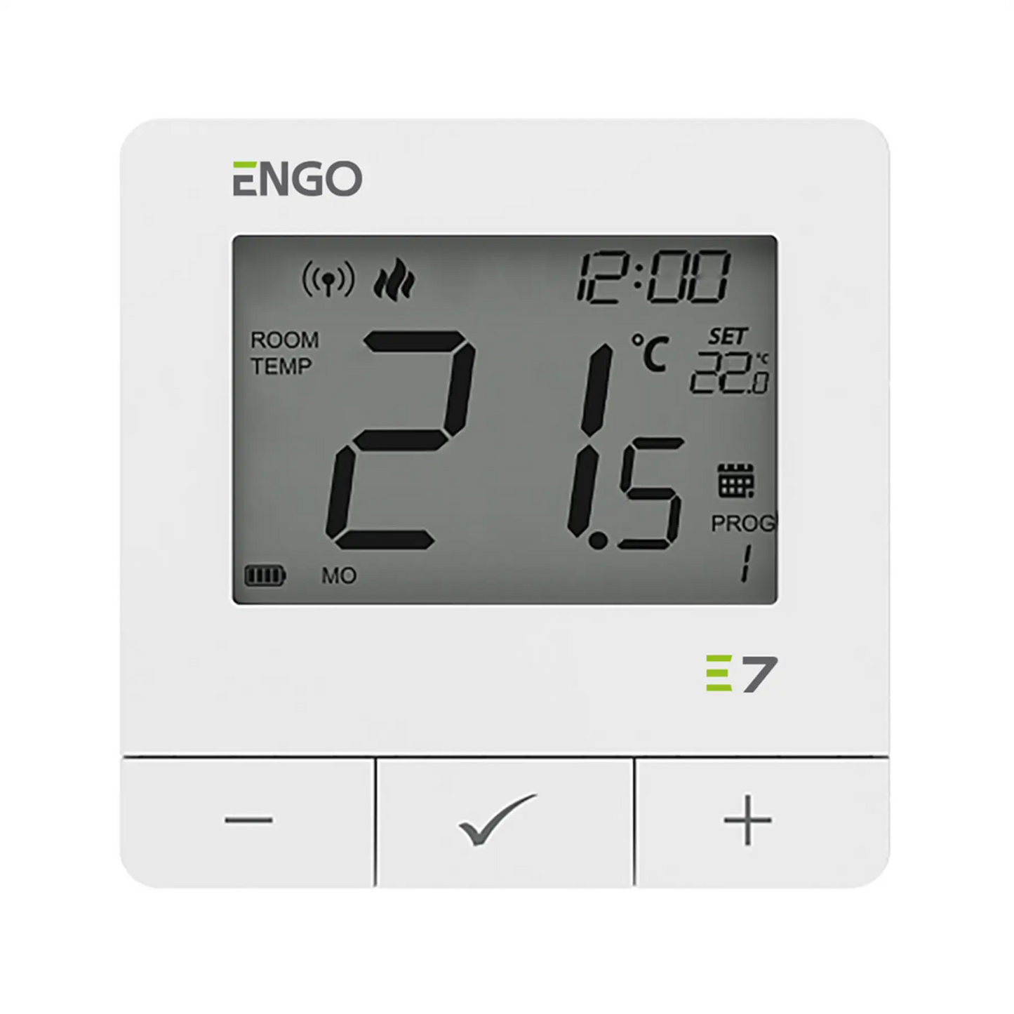 ENGO E7-RFW Wireless Thermostat - White ENGO Controls
