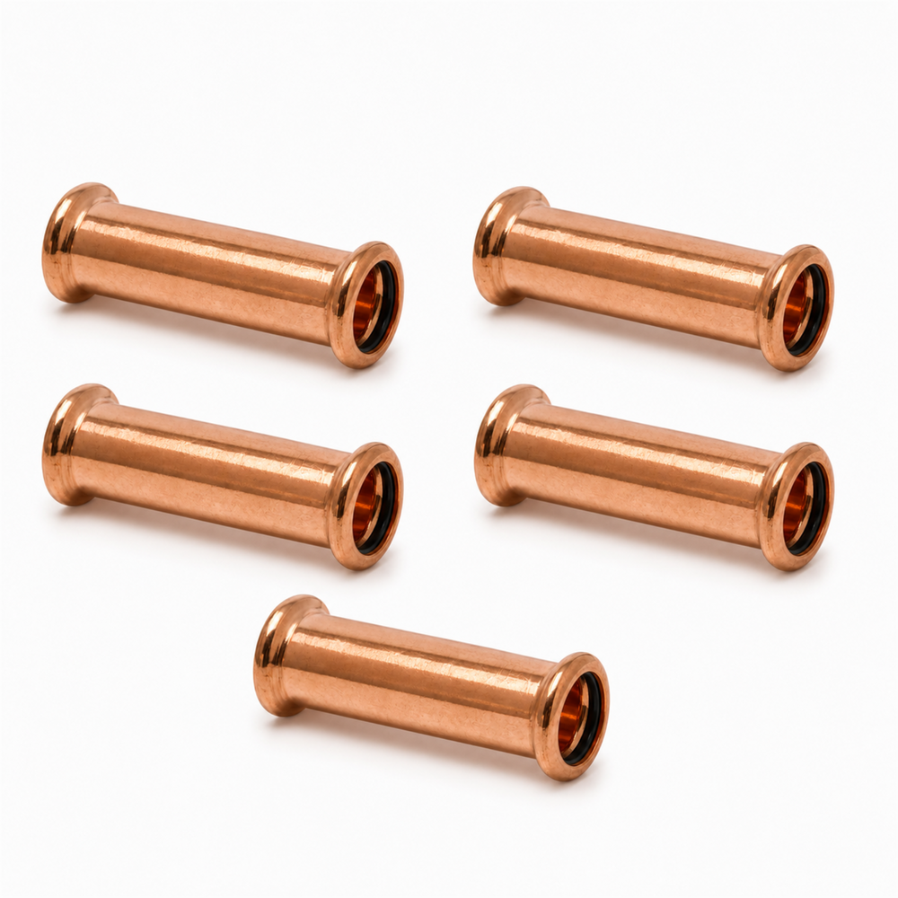LavaPlumb Copper Pressfit Slip Coupler - 28mm - 5 Pack LavaPlumb
