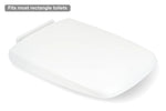 OPENBOX - Toilet Seat Soft Close Square Shape - NV TSNAVSCSQ NAV Navigator