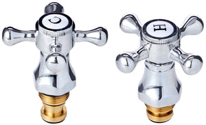 Cross Head Chrome Plated Tap Conversion Kit