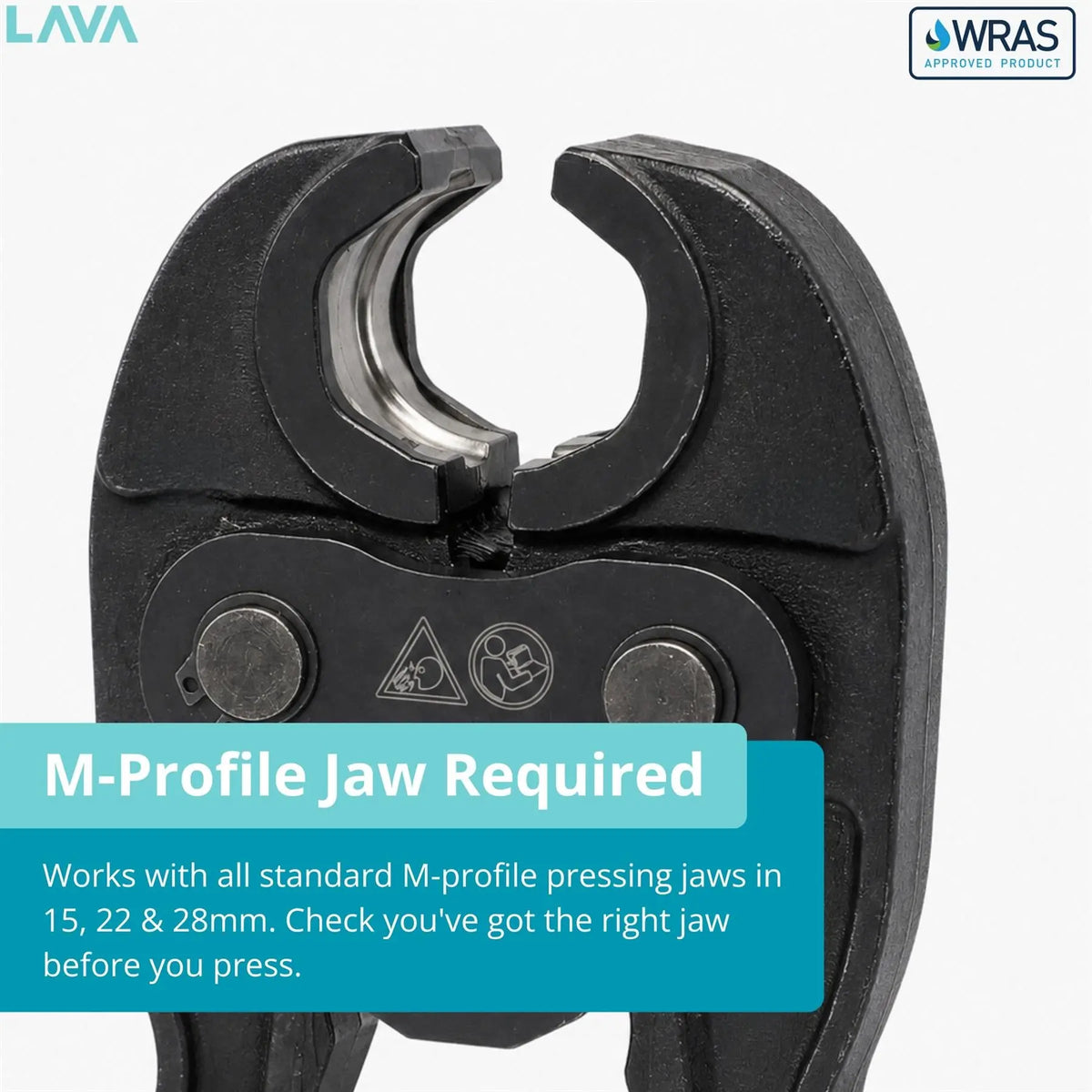 LavaPlumb 22mm Copper Press Fit Slip Coupler – M-Profile WRAS LavaPlumb