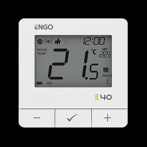 ENGO E40-230W Zigbee Wired Programmable Thermostat - White