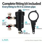 LavaTap 22mm Magnetic Boiler Filter with Isolating Valves LavaTap