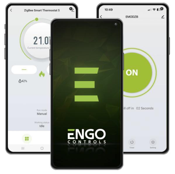 ENGO E40-230B Zigbee Wired Programmable Thermostat - Black ENGO Controls - Feature Detail