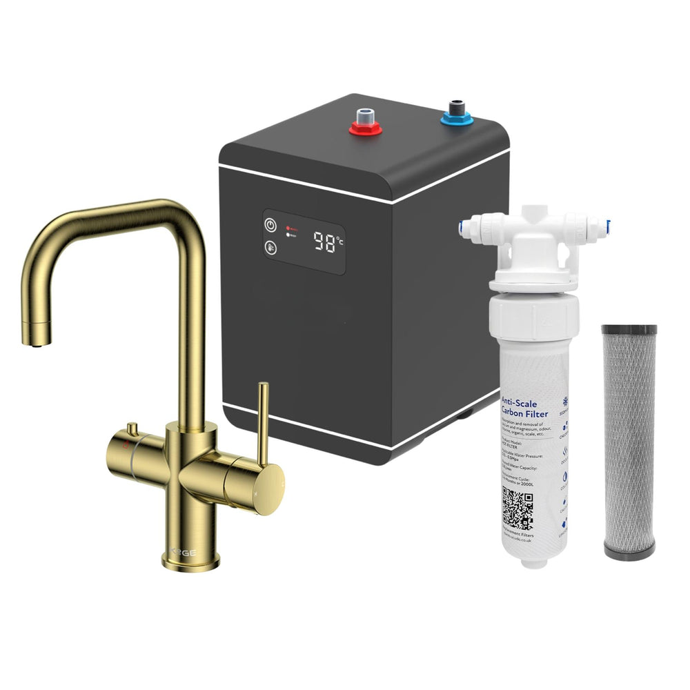 LavaTap Brass 3-in-1 Square Neck Boiling Water Tap Kit LavaTap