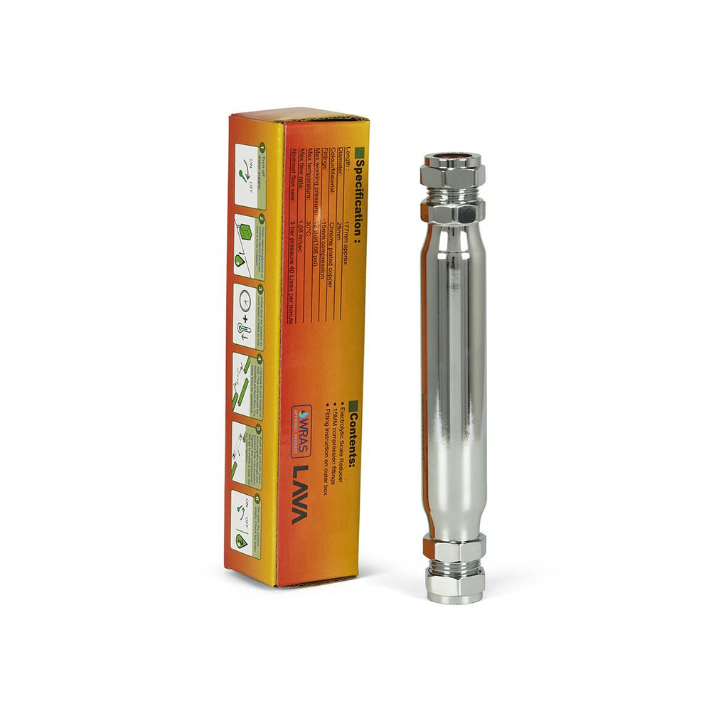 LavaTherm 15mm Electrolytic Scale Reducer Inline Limescale Prevention Device