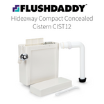 FlushDaddy Concealed Toilet Cistern Dual Flush 6L 3L Compact Hideaway WC Tank - CIST12 FlushDaddy