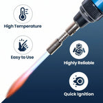 Lead Welding Kit Fine Nozzle Blow Torch with 4 x 400g Mapp Gas LavaTap