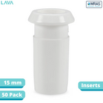 LavaPlumb Pushfit 15mm Inserts 50 Pack LavaPlumb