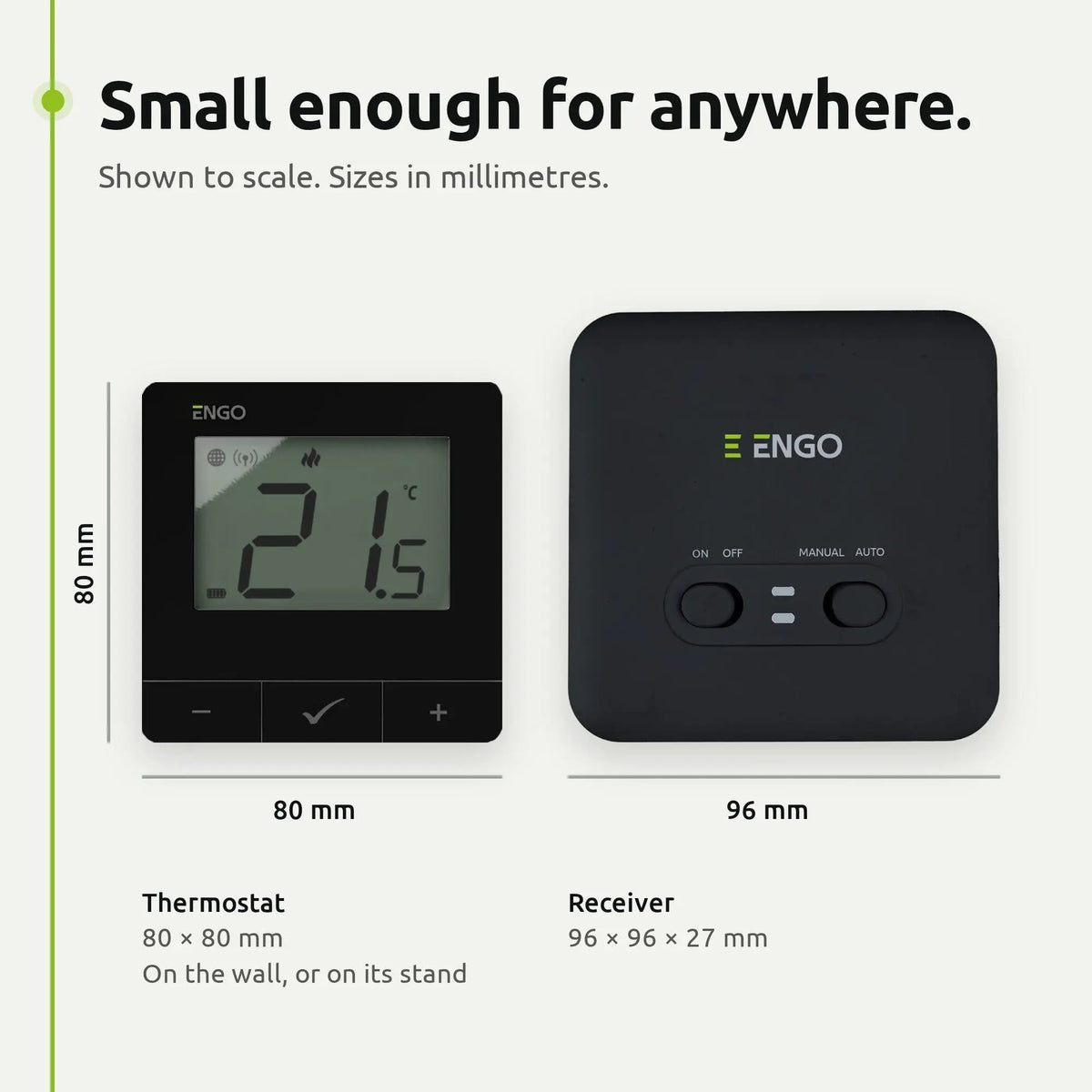 OPENBOX - ENGO Wireless Programmable Smart Thermostat - Black - E20i-B ENGO